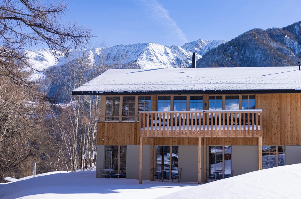 La Tzoumaz Lodge from is garden